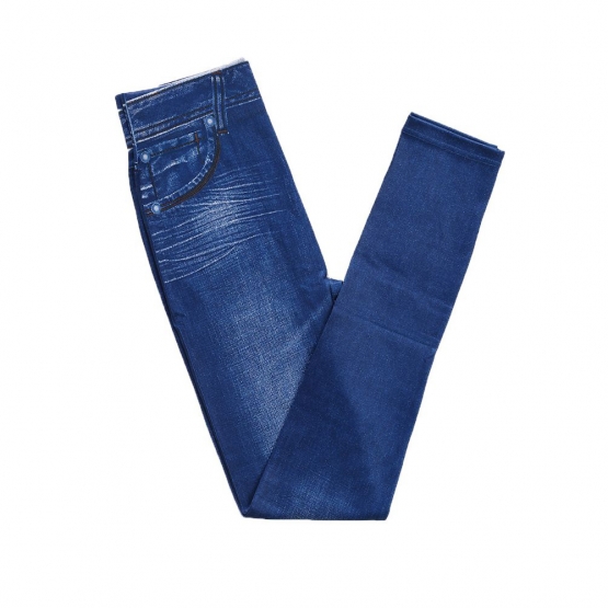 Sťahovacia džínsové legíny modré L