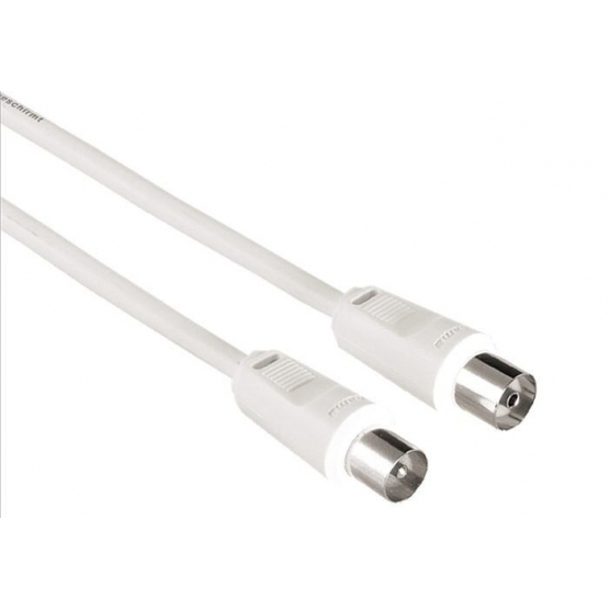 Anténny kábel HAMA 42959 - 75dB, biely, 1,5m