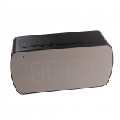 LED budík s displejom čierny HT-5294