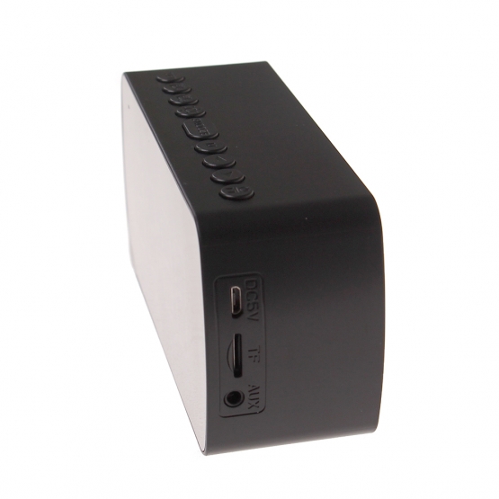LED budík s displejom čierny HT-5294