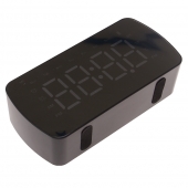 LED budík s displejom čierny HT-5294