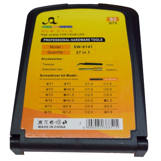 Súprava mini skrutkovačov na opravu elektroniky SW-8141