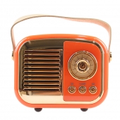 Bluetooth reproduktor retro rádio BS-52D oranžové