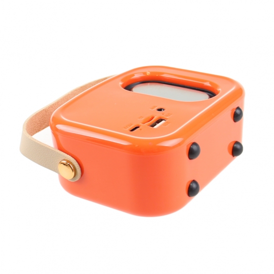 Bluetooth reproduktor retro rádio BS-52D oranžové