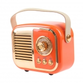 Bluetooth reproduktor retro rádio BS-52D oranžové