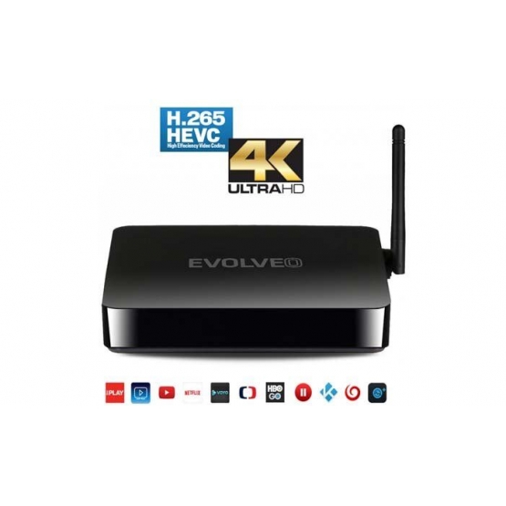 Multimediálne centrum EVOLVEO Android Box Q5 4K, Quad Core Smart TV box