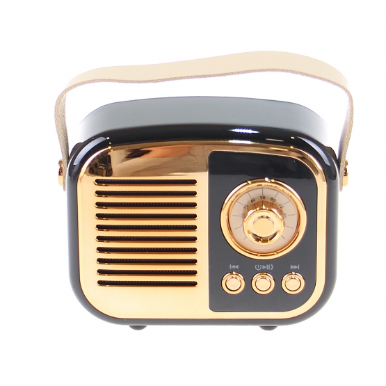Bluetooth reproduktor retro rádio BS-52D čierny