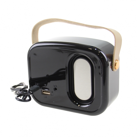Bluetooth reproduktor retro rádio BS-52D čierny