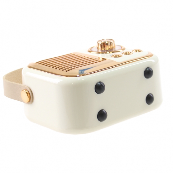Bluetooth reproduktor retro rádio BS-52D biele