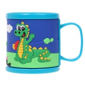 Hrnček detský plastový (modrý s krokodílom)