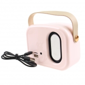 Bluetooth reproduktor retro rádio BS-52D ružové