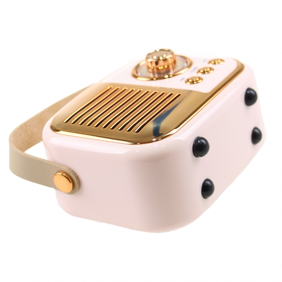 Bluetooth reproduktor retro rádio BS-52D ružové