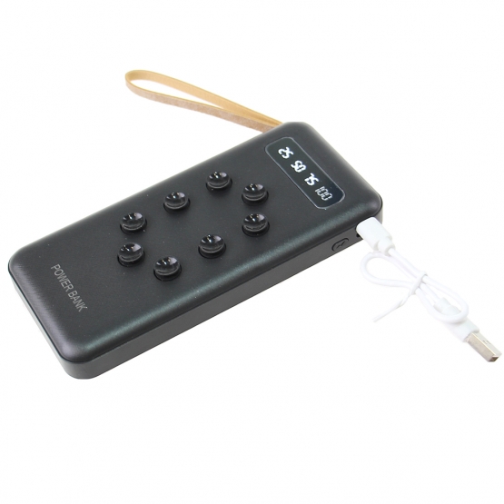 Powerbanka 4v1 s prísavkou 20 000 mAh čierna