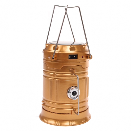 Solárne kempingový lampáš SH-5800T zlatá
