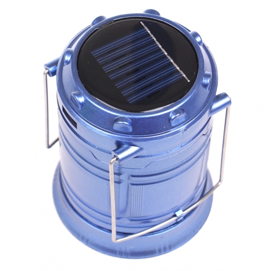 Solárne kempingový lampáš SH-5800T modrá