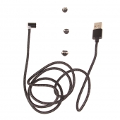 Magnetický USB kábel čierný