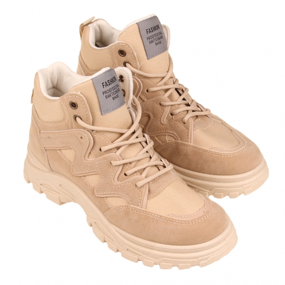 Topánky členkové FASHION béžové vel.43