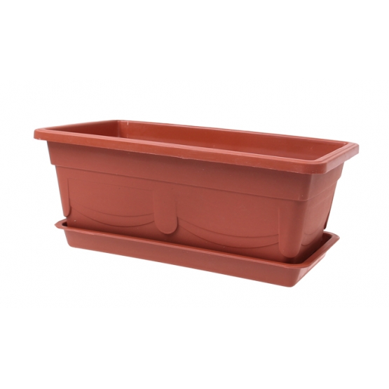 Truhlík na kvety s podmiskou 35cm var.1