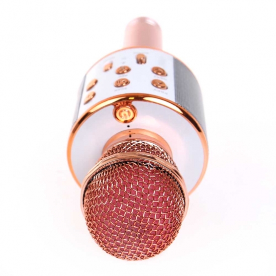 Karaoke mikrofon WS-858 rosegold
