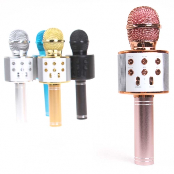 Karaoke mikrofon WS-858 rosegold