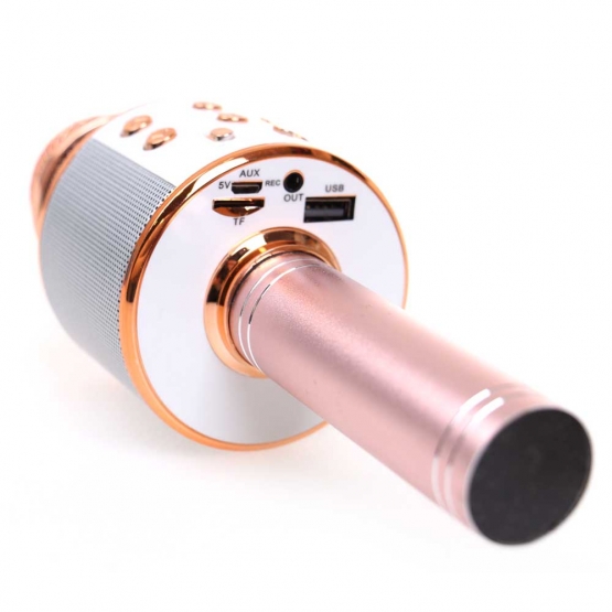 Karaoke mikrofon WS-858 rosegold