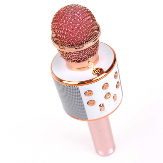 Karaoke mikrofon WS-858 rosegold