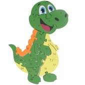 Vzdelávacie drevené puzzle dráčik