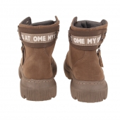 Topánky členkové MY FASHION tmavo hnedé vel.43