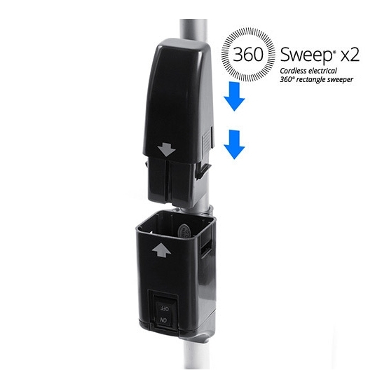 Obdĺžnikový Elektrický Mop 360 Sweep
