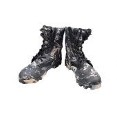 Topánky vysoké maskáčové čiernozelené vel. 40