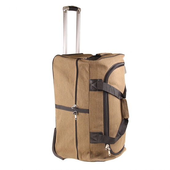 Cestovná taška na kolieskach khaki 62 l