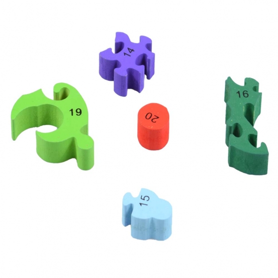 Vzdělávací drevené puzzle  motýľ