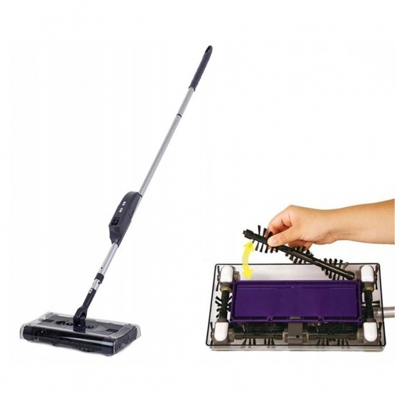 Elektrický zametač čiernofialový