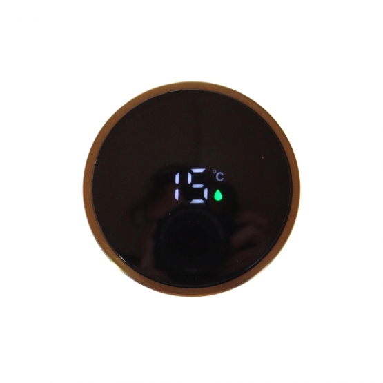 Nerezová termoska s LED displejom zlatá