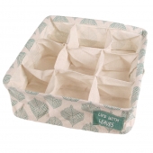 Skladací organizér do skrine zelené listy