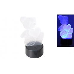 3D lampička medvedík