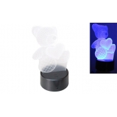 3D lampička medvedík
