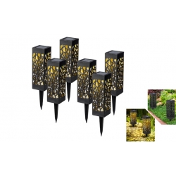 Záhradné solárne osvetlenie set 6 kusov