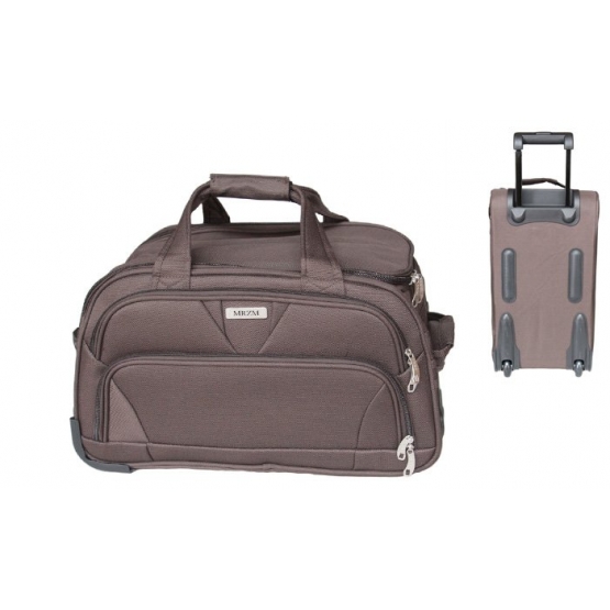 Cestovná taška na kolieskach M0RZM tmavo hnedá stredná