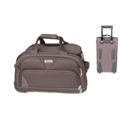 Cestovná taška na kolieskach M0RZM tmavo hnedá stredná