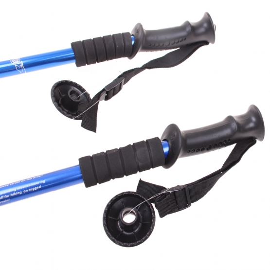 Trekingové palice s odpružením (2ks) modré