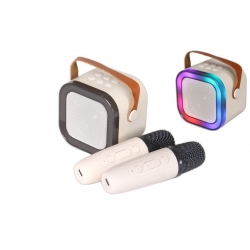 Mini karaoke zvukový systém béžový
