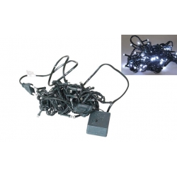 Vianočná LED svetelný reťaz 8 m biely