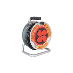 Predlžovací kábel na bubne 25 m šedý 2,5mm