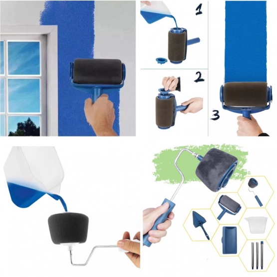 Plniace maliarske valčeky šedá Plniace maliarske valčeky šedá