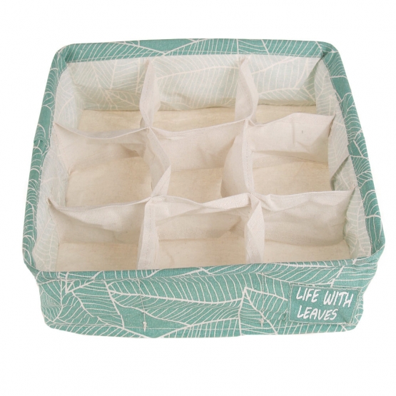 Skladací organizér do skrine zelený