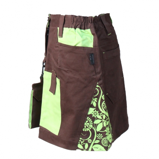 Montérková sukňa Yowie hnedo-zelená vel.34 Montérková sukňa Yowie hnedo-zelená vel.34