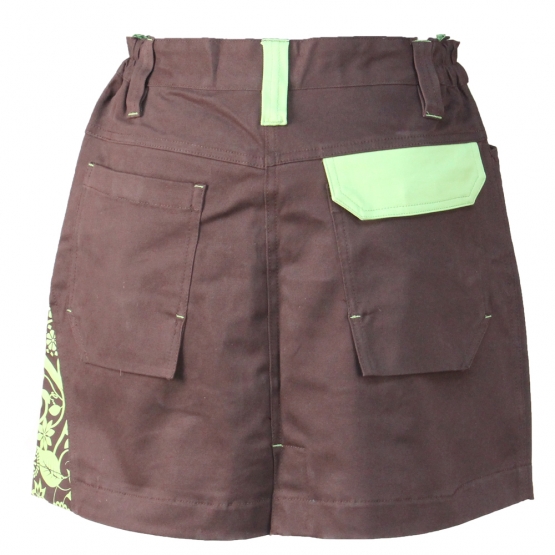 Montérková sukňa Yowie hnedo-zelená vel.34 Montérková sukňa Yowie hnedo-zelená vel.34