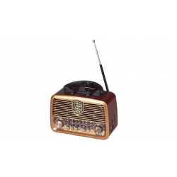 Prenosné 3pásmové solárne rádio GOLON zlaté