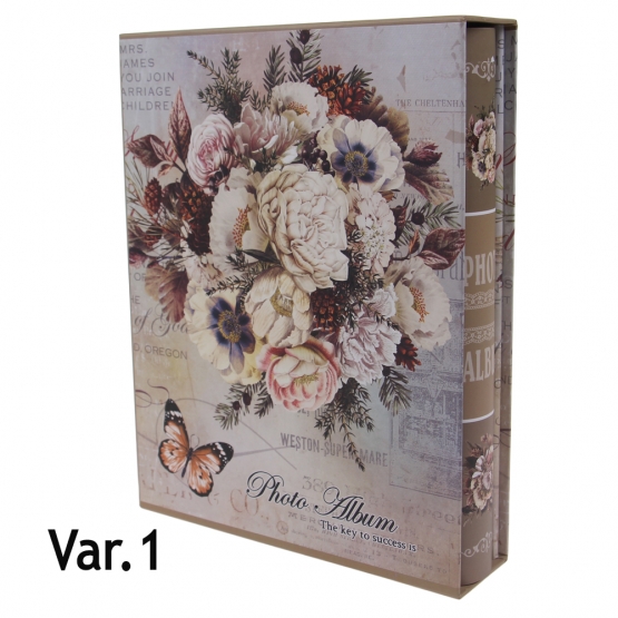 Fotoalbum s kyticou na 200 fotografií béžovej